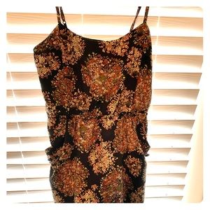 Forever 21 Black Floral Dress